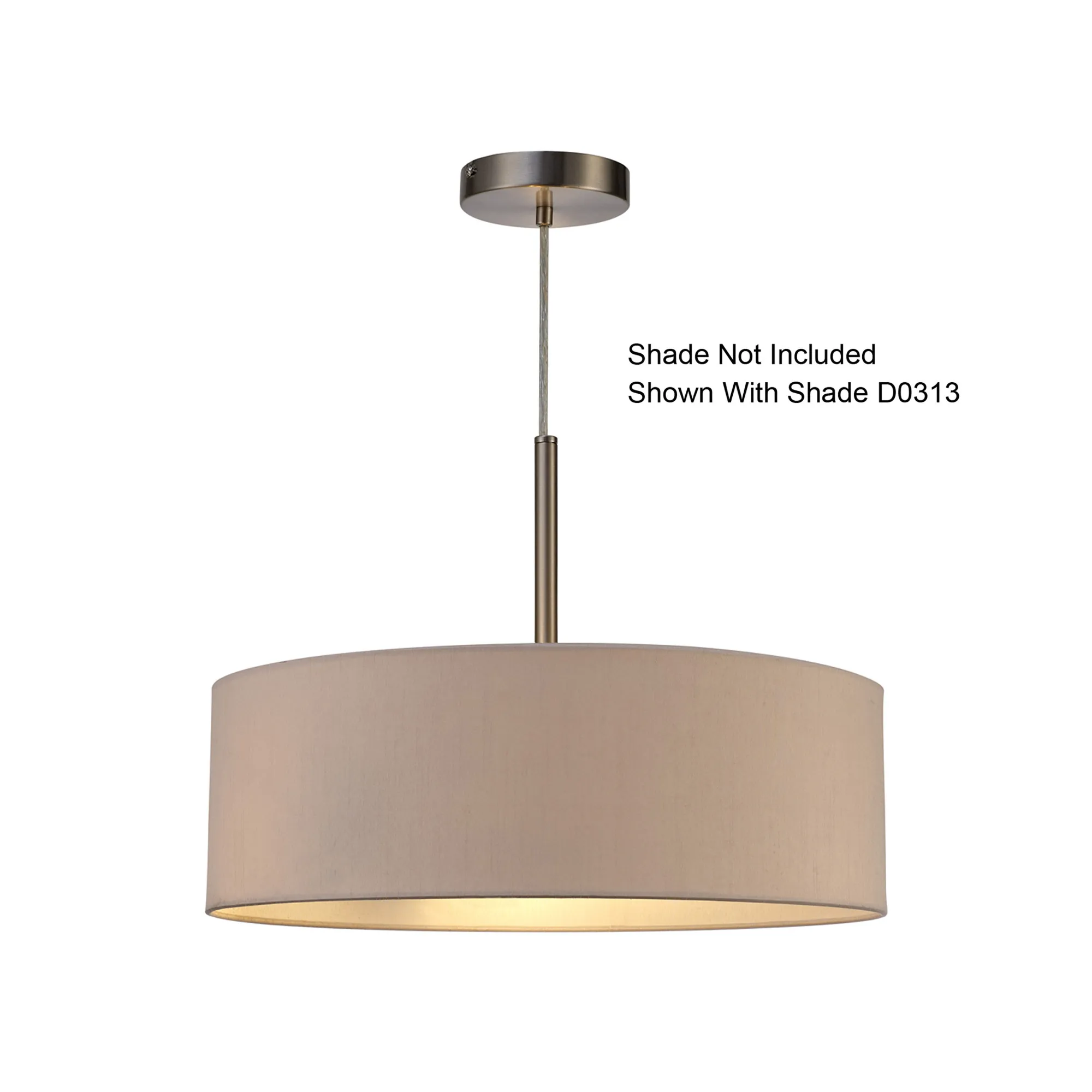 Baymont Pendant 3 Light Satin Nickel D0341  Deco Baymont SN